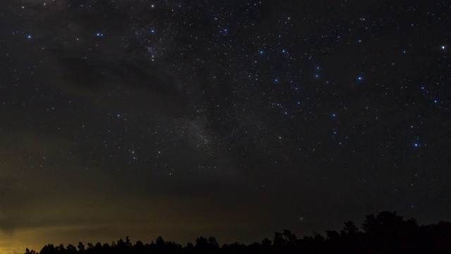 星空与银河系，延时视频视频素材