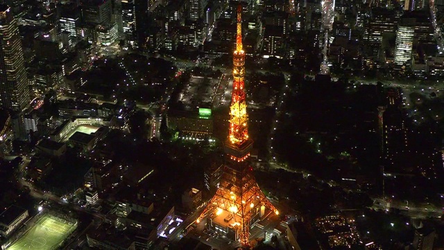 东京塔，日本视频素材