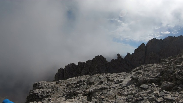 在奥林匹斯之巅。风景从奥林匹斯山顶开始视频素材