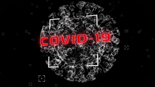 Covid-19文本与全球网络连接视频素材