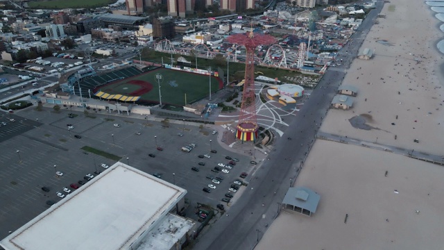 康尼岛鸟瞰图视频素材