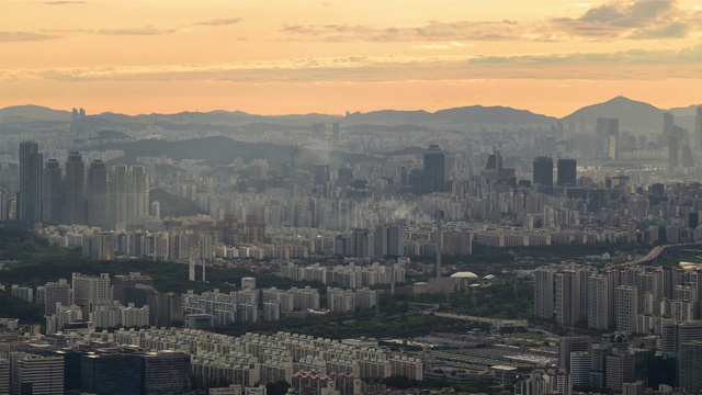 韩国首尔市区/松帕谷和江南谷视频素材