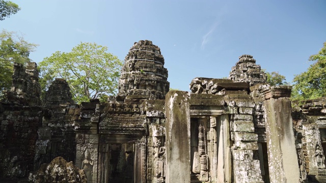 柬埔寨吴哥窟Banteay Kdei庙遗址视频素材