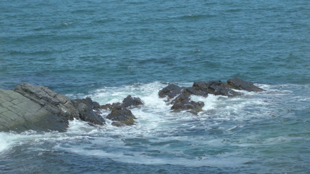 海与岩滩视频素材