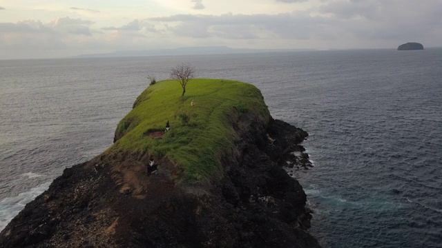 在Karangasem摄政/巴厘岛的岛屿的观点，印度尼西亚视频素材