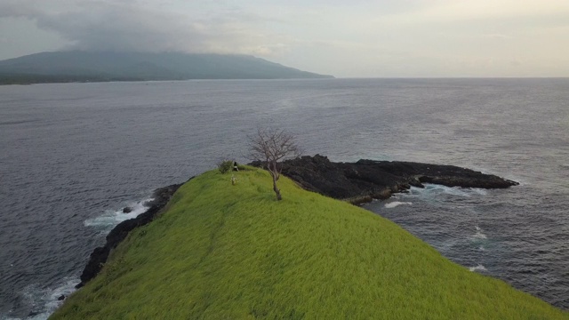 在Karangasem摄政/巴厘岛的岛屿的观点，印度尼西亚视频素材