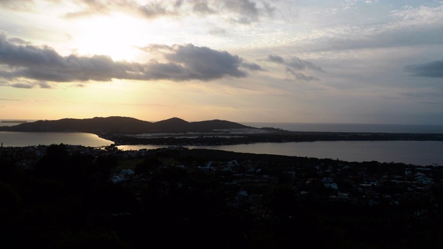 Mirante Lagoa da Conceicao景观，Florianópolis，巴西视频素材