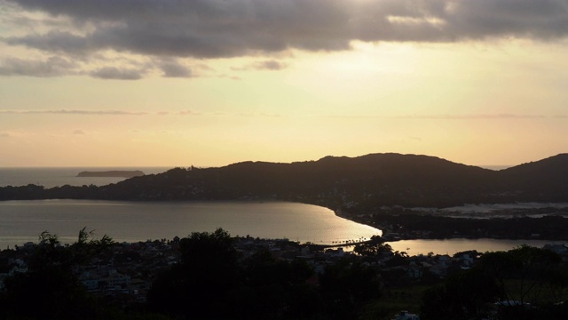 Mirante Lagoa da Conceicao景观，Florianópolis，巴西视频素材