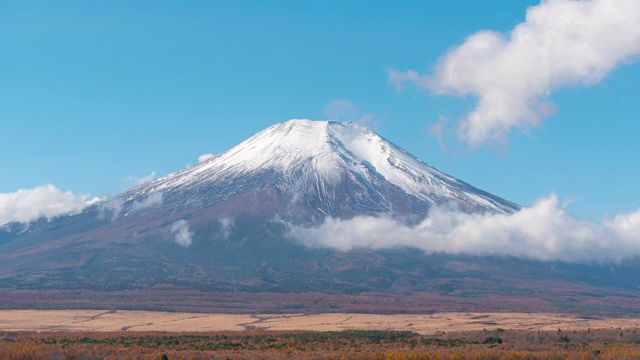 日本富士山的近景视频素材