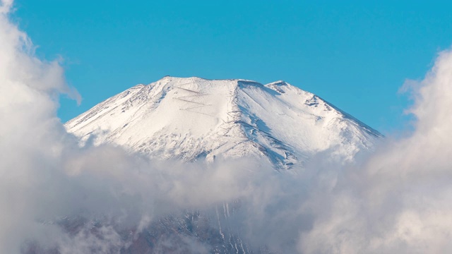 日本富士山的近景视频素材