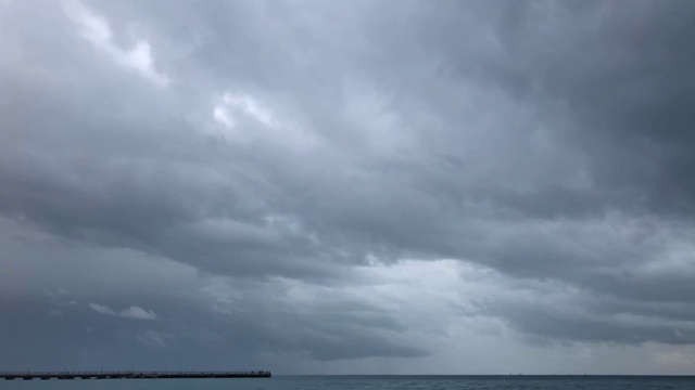 大雨云持续时间长视频素材