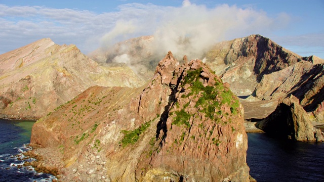 白岛的火山岩地形视频素材