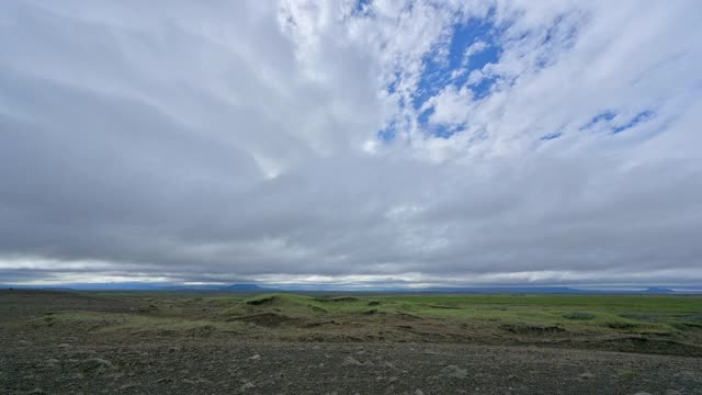 冰岛北部地区Nordurland Eystra夏季景观视频素材