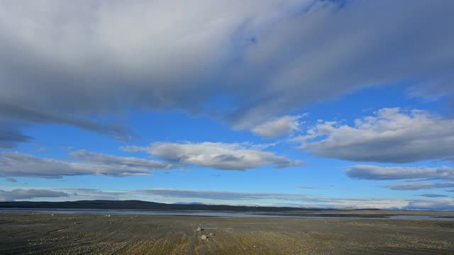 风景中的河流，Jökulsa a Fjöllum, Nordurland Eystra，北部地区，冰岛视频素材