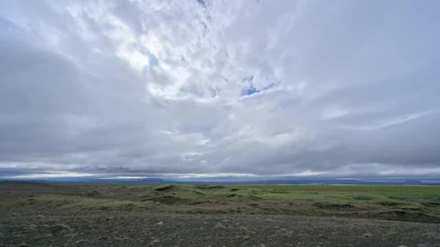 冰岛北部地区Nordurland Eystra夏季景观视频素材