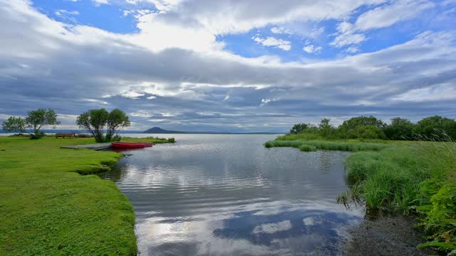 冰岛北部地区，雷克雅利德，米瓦特湖夏季视频素材