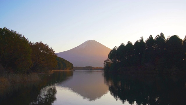 富士山的风景视频素材