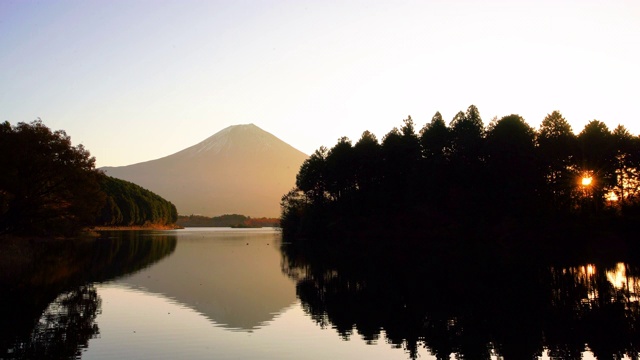 富士山的风景视频素材