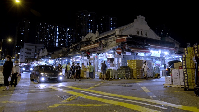 油麻地水果批发市场视频素材