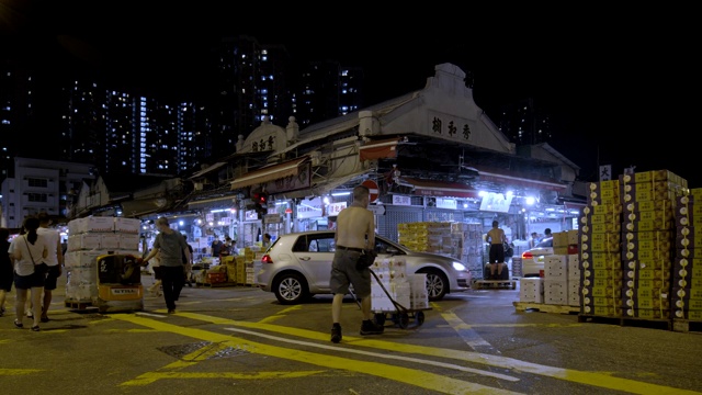 油麻地水果批发市场视频素材