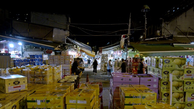 油麻地水果批发市场视频素材