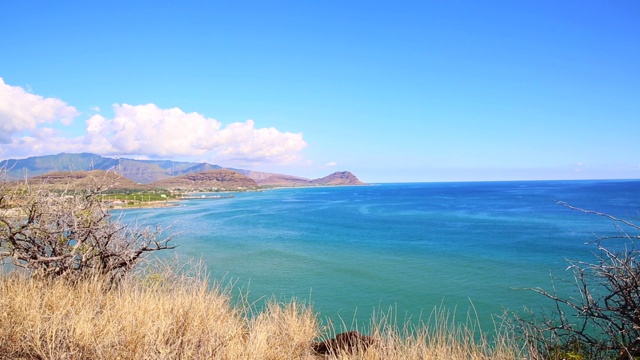 从山上看到的海景视频素材