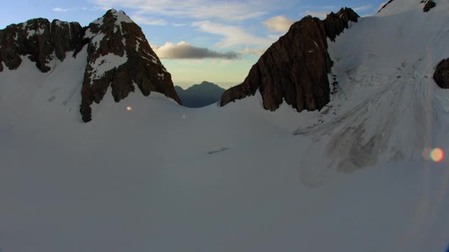 南阿尔卑斯山库克山谷视频素材