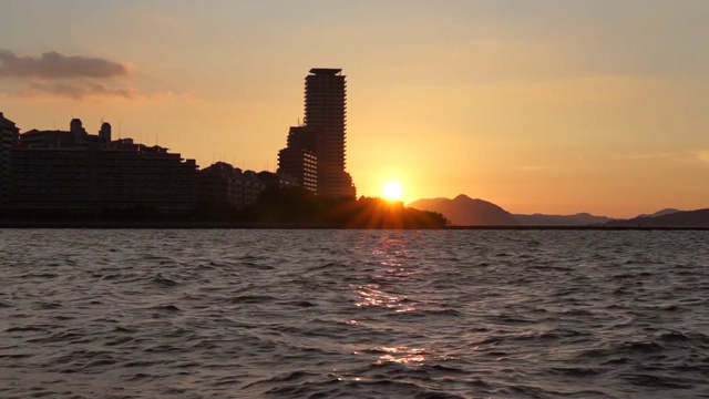 海岸上的日落视频下载