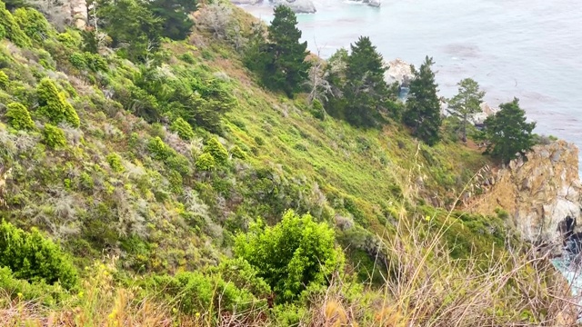 美丽而崎岖的加州大苏尔海岸线视频素材