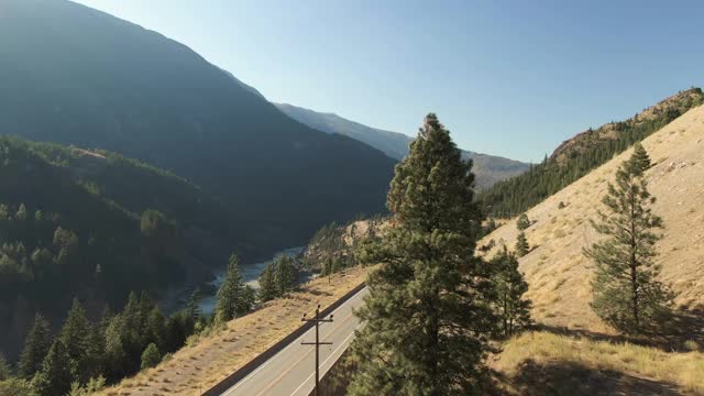 美丽的加拿大自然和风景优美的道路视频素材