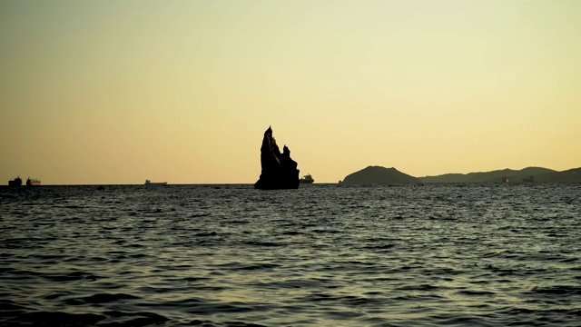 拉什科维奇湾的海景。视频素材