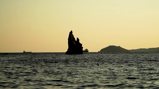 拉什科维奇湾的海景。视频素材