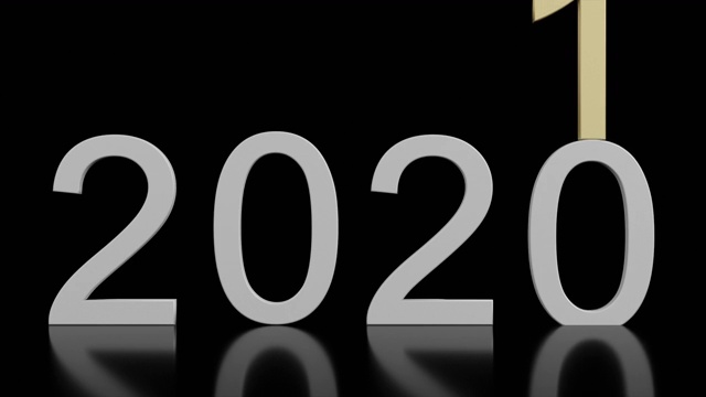 新2021年。2021代替2020视频素材