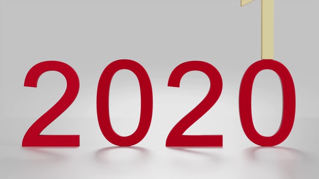 新2021年。2021代替2020视频素材