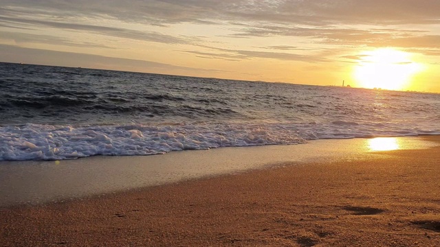 4K沙滩海浪视频素材