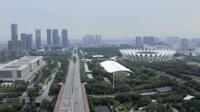 广东佛山的城市景观视频素材