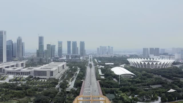 广东佛山的城市景观视频素材