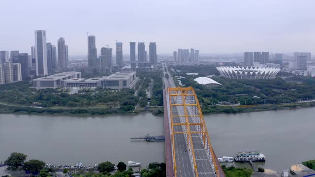 广东佛山的城市景观视频素材