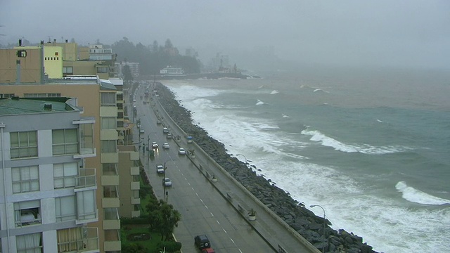 波涛汹涌的海面视频素材