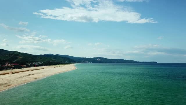 Mangsang海滩/东海溪，江原道，韩国视频素材