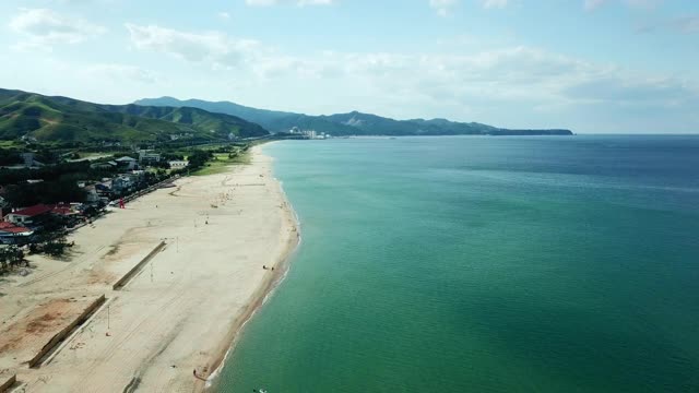 Mangsang海滩/东海溪，江原道，韩国视频素材