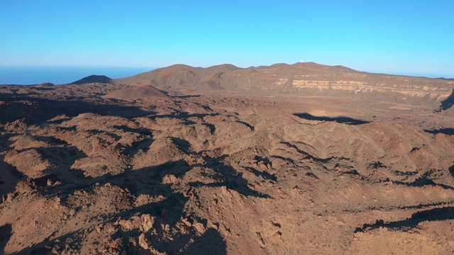 泰德火山和熔岩风景泰德国家公园-特内里费，加那利群岛视频素材