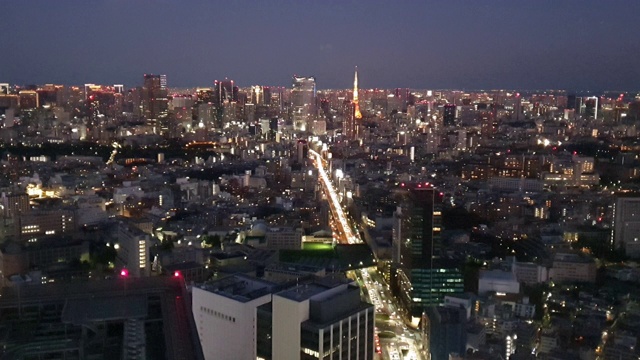 东京城市夜景视频素材