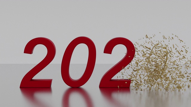 新2021年。2021代替2020视频素材