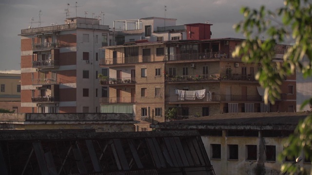 那不勒斯的住宅建筑视频素材