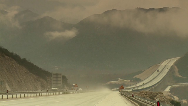 高速公路在克罗地亚视频素材