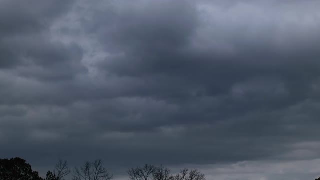 时间推移，平移，暴风雨的云景在北卡罗莱纳，美国视频素材