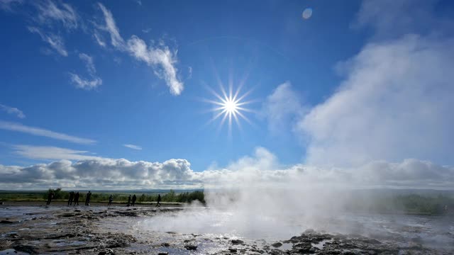 Strokkur Geysir, Haukadalur, Sudurland, 冰岛视频素材