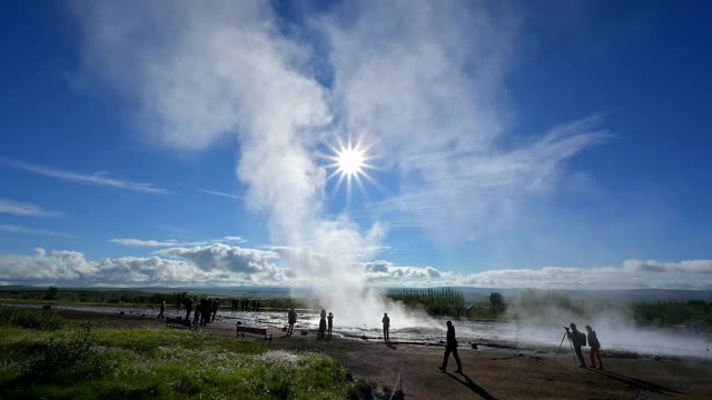 Strokkur Geysir, Haukadalur, Sudurland, 冰岛视频素材