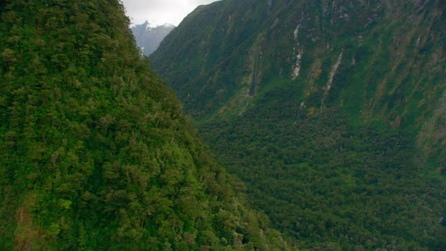 空中飞过米尔福德海湾视频素材